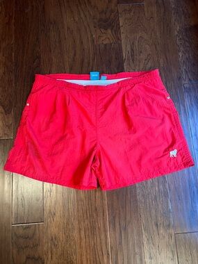 Big Dogs Bright Red Men's Swim Trunks